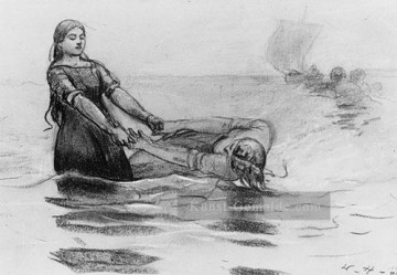  Marinemaler Malerei - der Badende Realismus Marinemaler Winslow Homer